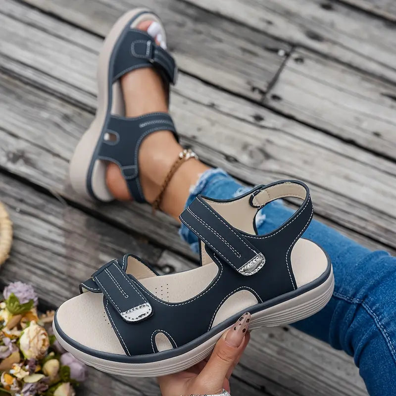 Alia™ | Komfortable Kilehæl Sandaler med Ankelrem